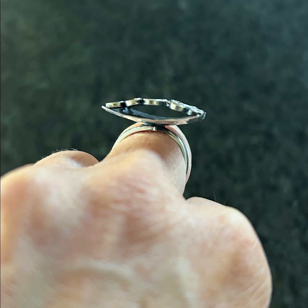 New! Sterling Silver Rectangle Ring: Big Geometri… - image 8